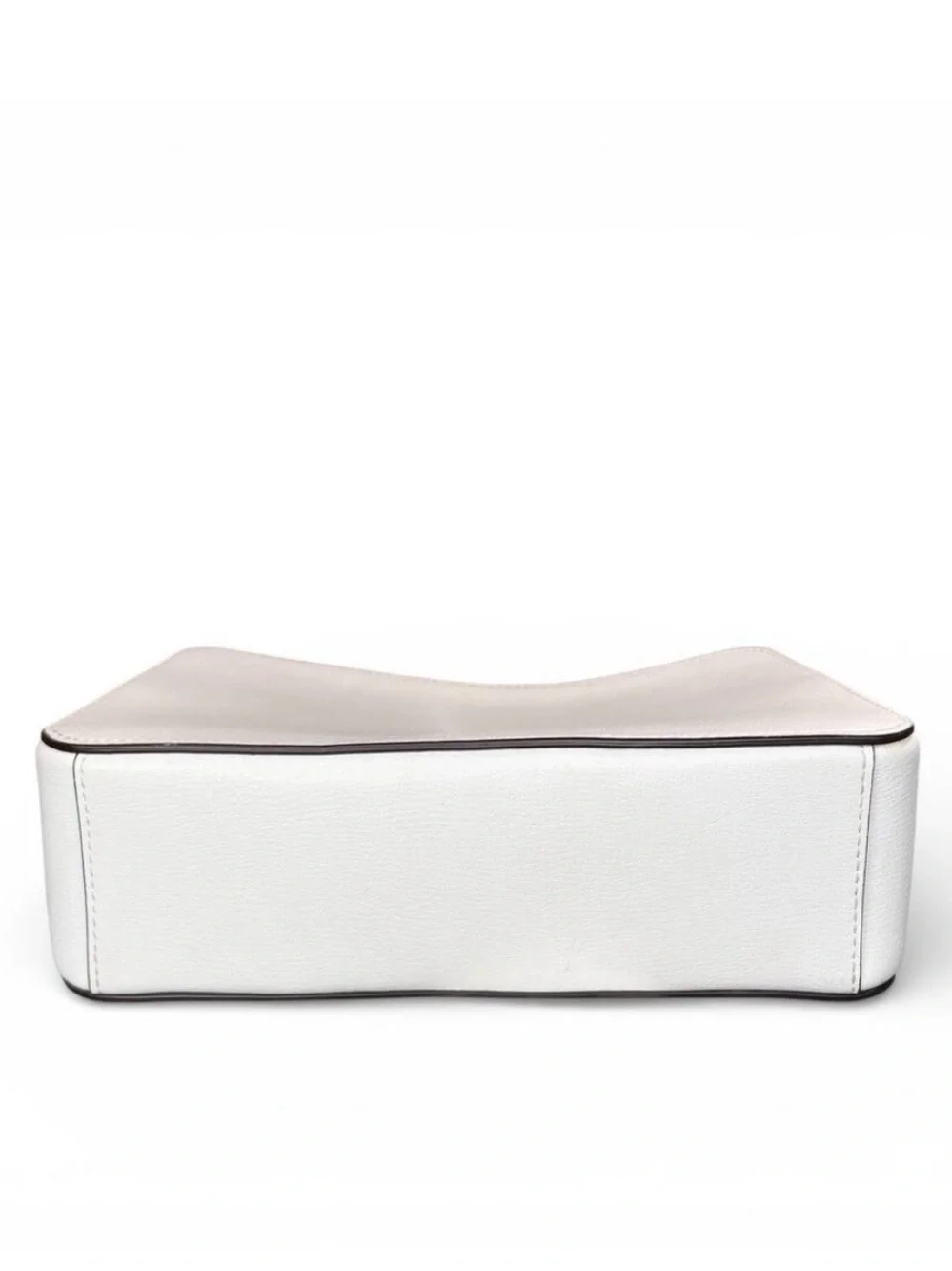 Kate Spade New York Harper White refined grain leather crossbody bag